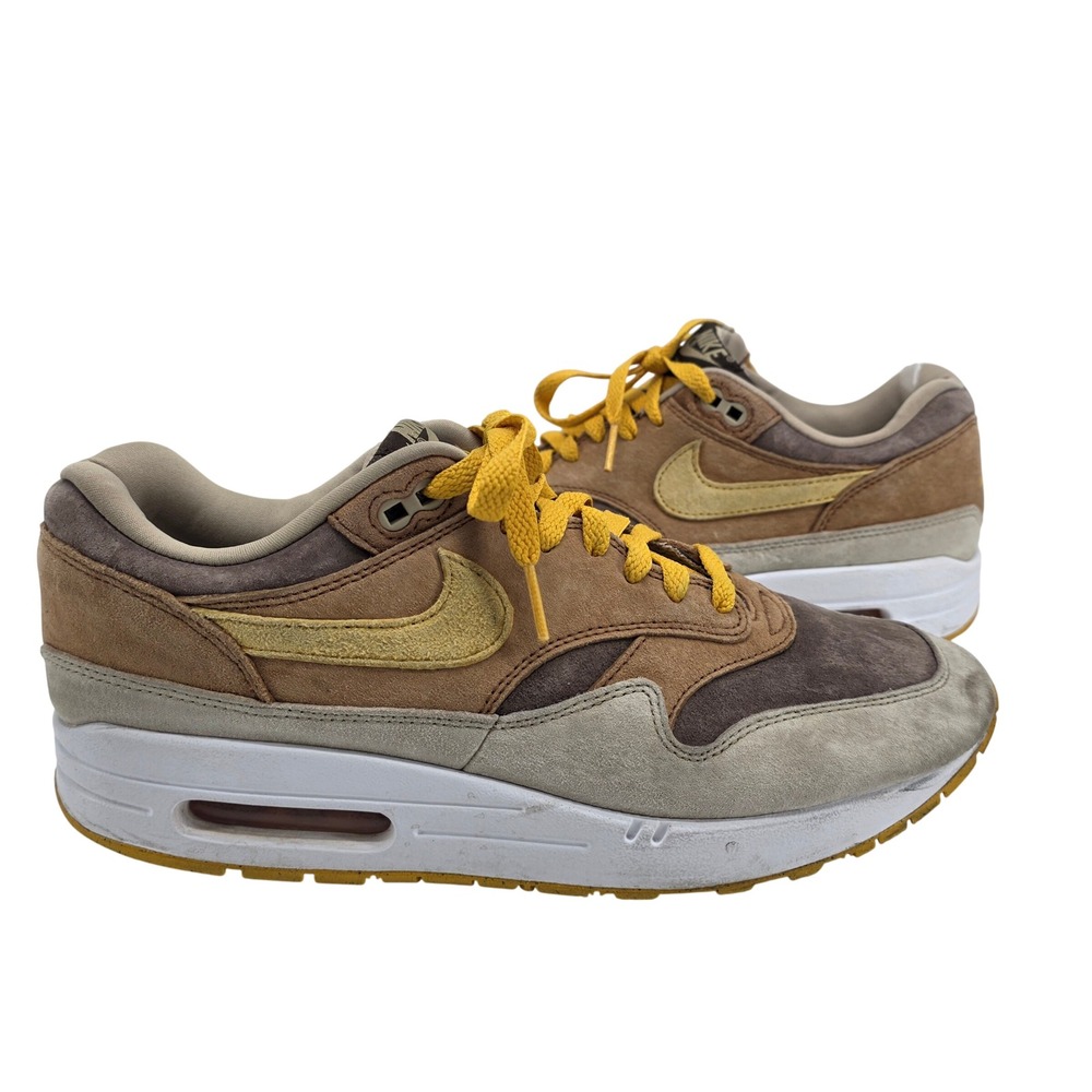 Nike Air Max 1 Ugly Duckling Pecan Men 9.5 Brown Yellow DZ0482-200 Sneaker Shoes